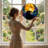 12"H Moon Raven Stained Glass Window Panel-762970463