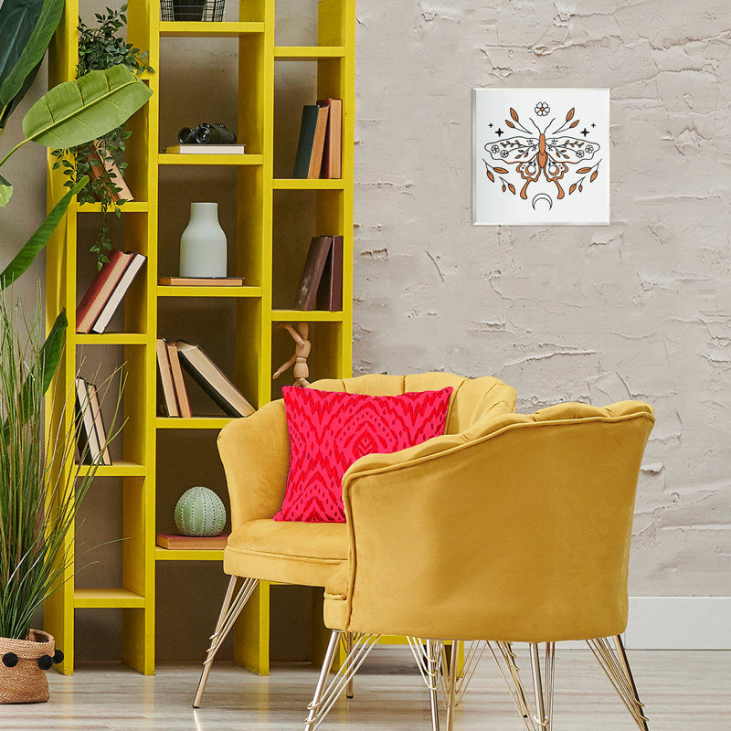 «Celestial Floral Moth», art mural sur bois par Ashth Idiss Hussein
