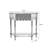 Brown Solid wood Half-circle Console Table-332247319