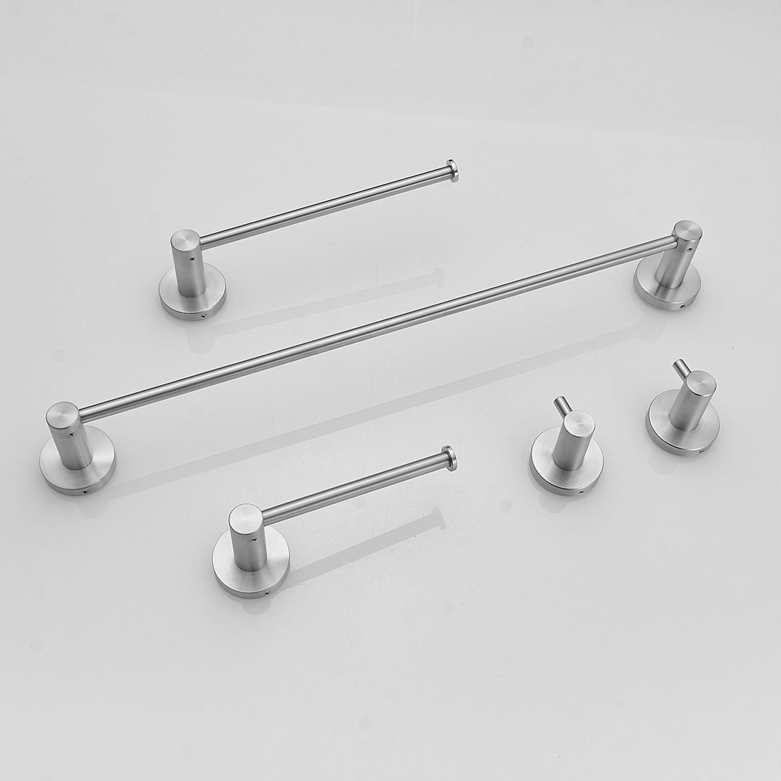 CERYPSA 4 Pieces Sets Brushed Nickel Bathroom Accessories