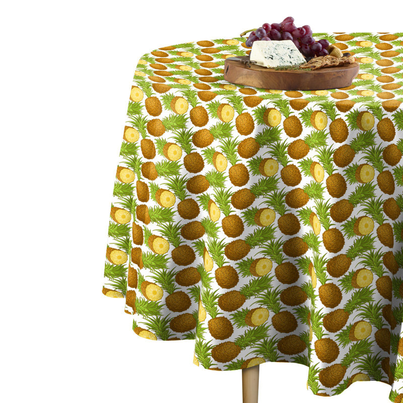 Ebensberg Geometric Round Tablecloth, 90" x 90"