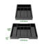 Natural 5 x 46 x 38 cm Bamboo Cutlery Organiser, Expandable Cutlery Tray for Drawer-136159647