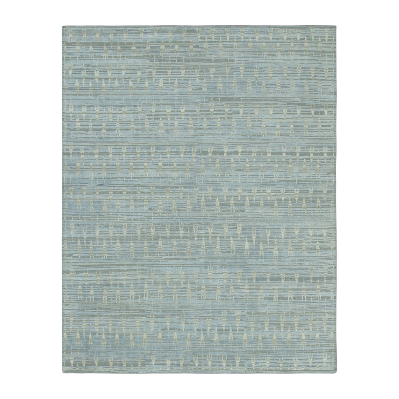 Handmade Silk and Wool Area Rug