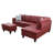 Halid Wide Sofa & Chaise with Ottoman-1589846996-1589846993