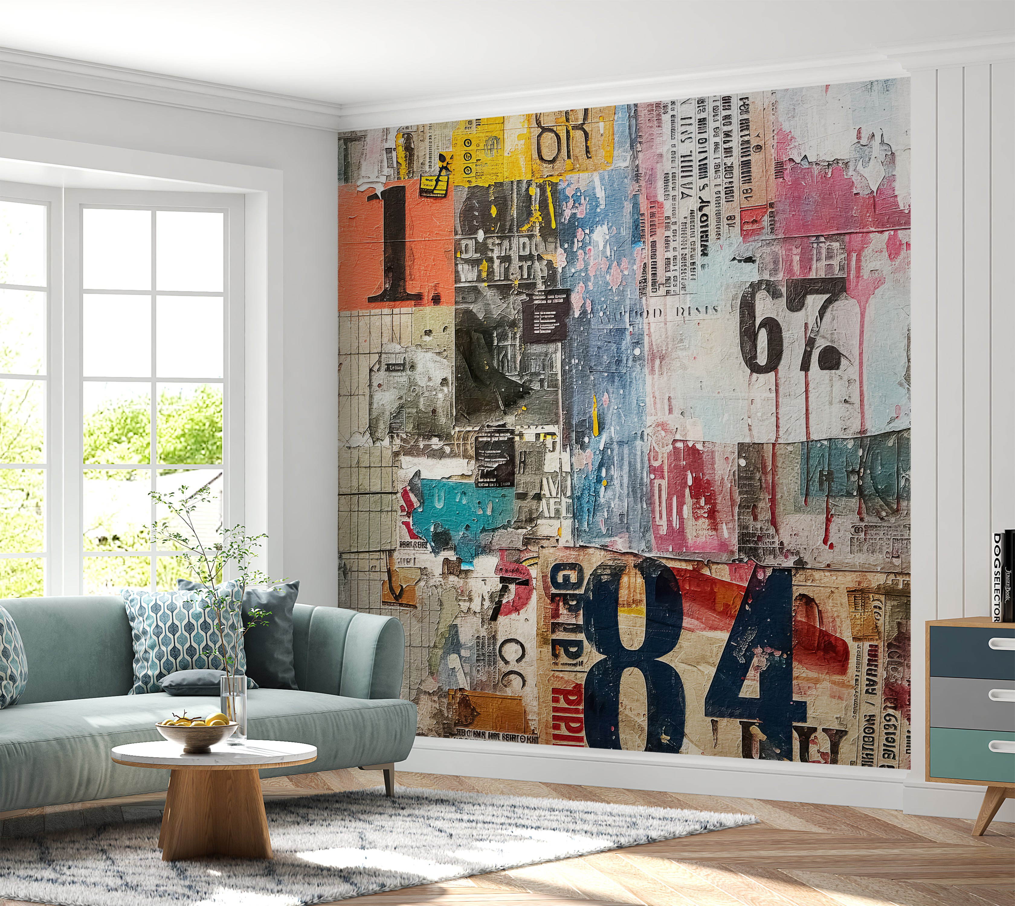 East Urban Home Peel & Stick Art Wall Mural - Urban Mixed Media | Wayfair