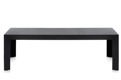 Invisible Coffee Table, Black Matte, 28.35" H x 39.37" L x 39.37" W