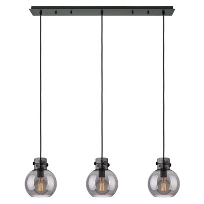 Luminaire suspendu sphère 3 lumières Amrith