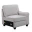 Canapé modulaire en L avec repose-pieds 8 pièces Linen