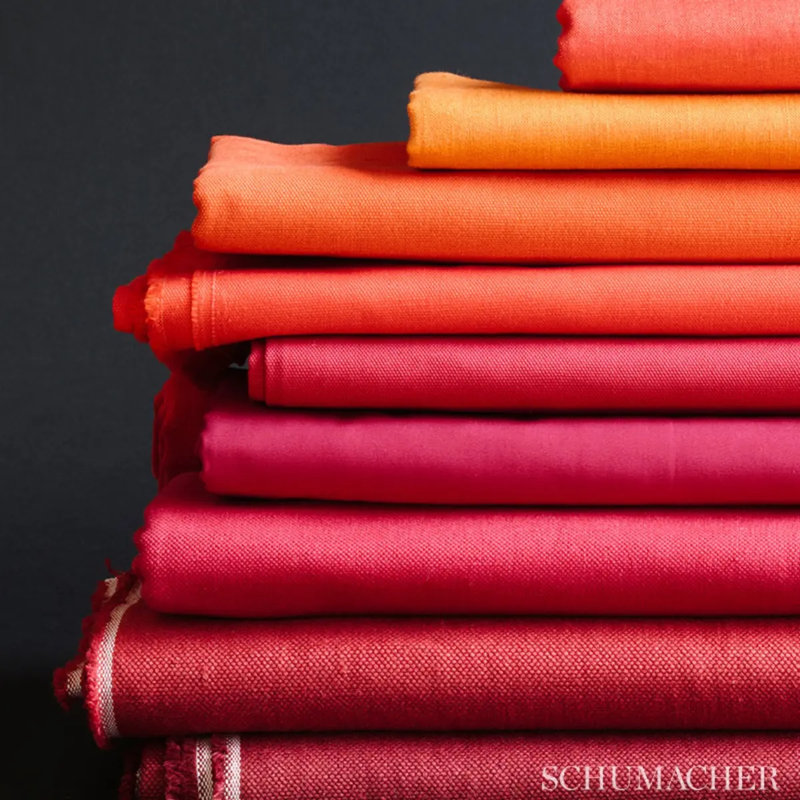 Tissu en lin verni Lange, Claret