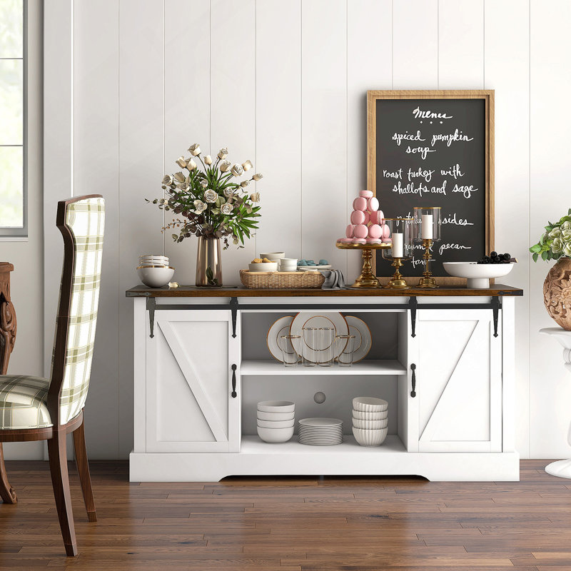 Armoire d'appoint à panneau haute densité durable avec plusieurs espaces de rangement pour une organisation à domicile efficace