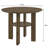 Crispin Brown Round Counter Height Dining Table