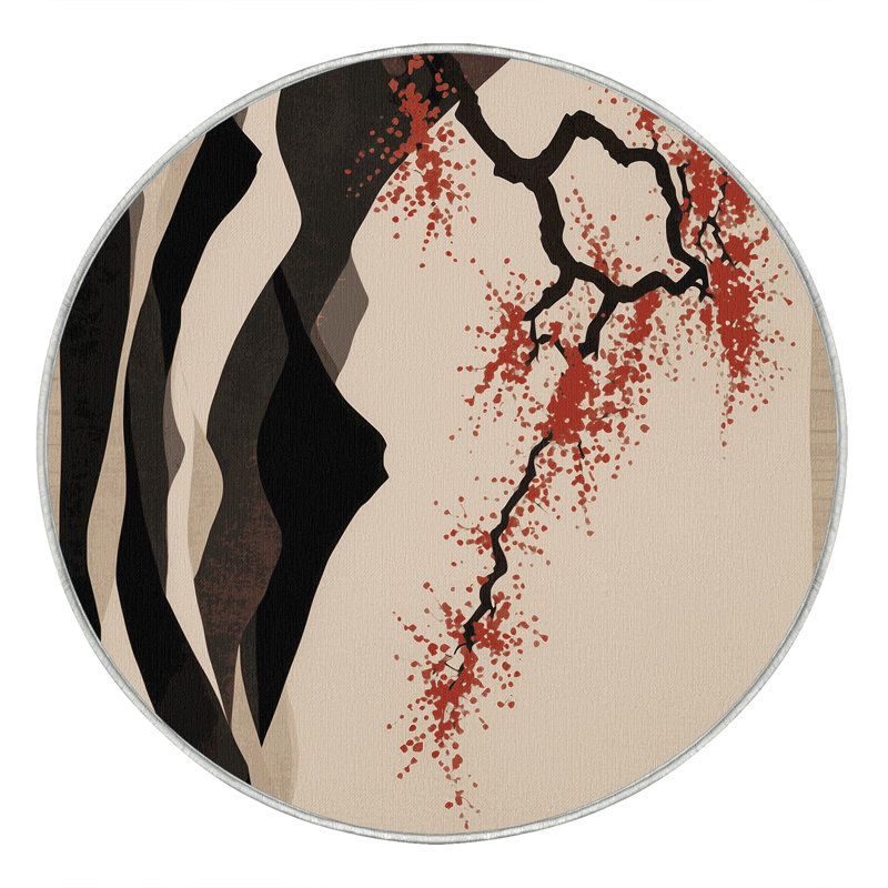 Cherry Glow Rug, Round 6'