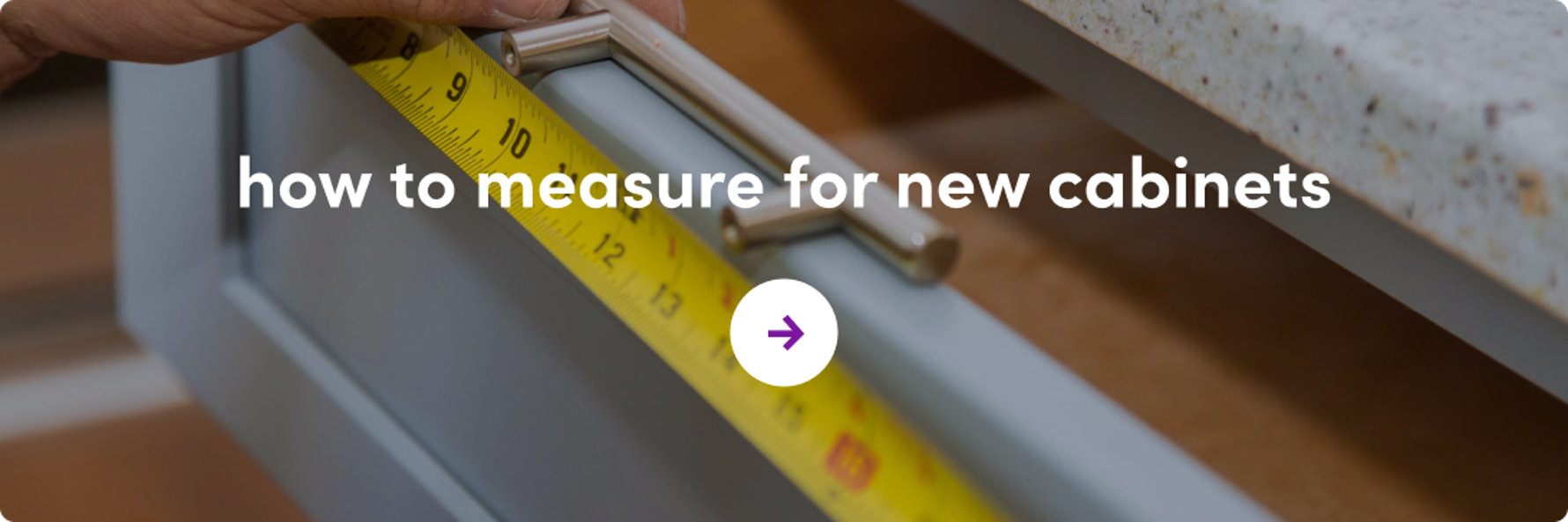 how to measure for new cabinets