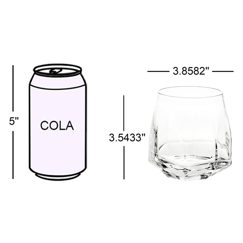 Verre à whisky en cristal 12,3421 onces Gemstones