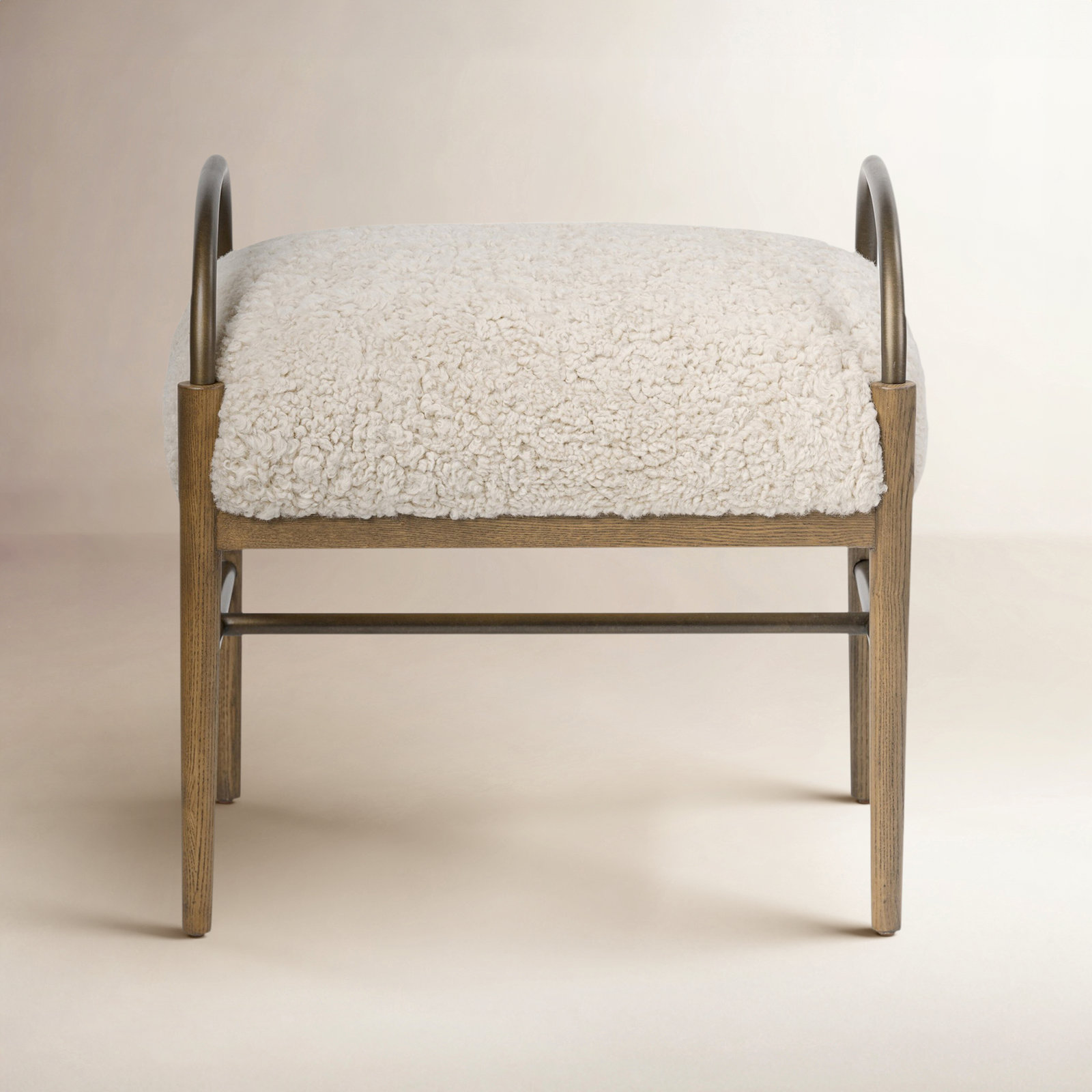 Demi Accent Stool, Beige