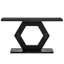 Table de vestibule fonctionnelle avec placage de sapin et l 17,75 po Console large et large de 65,25 po de profondeur, noire