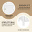 Ensemble de meuble-lavabo autoportant en MDF 24 po blanc avec lavabo en céramique, poignées en métal, porte à fermeture en douceur, support de rangement-1557900785