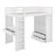 Lit mezzanine double avec grandes tablettes, bureau et lumière DEL-1144353603-1144353602