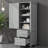 61" Storage Tower — Dual Drawers & Adjustable Depth for Your Organized Retreat-1128184093