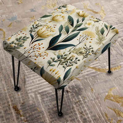 Botanical Harmony - Plants Rectangle Ottoman