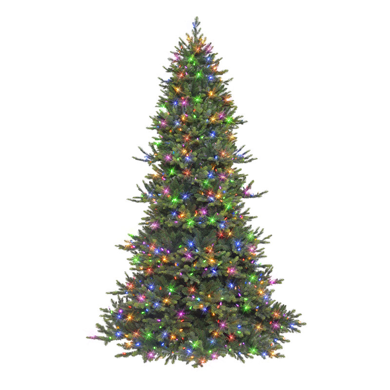7.5' Artificial Fir Christmas Tree with Color & Clear Lights