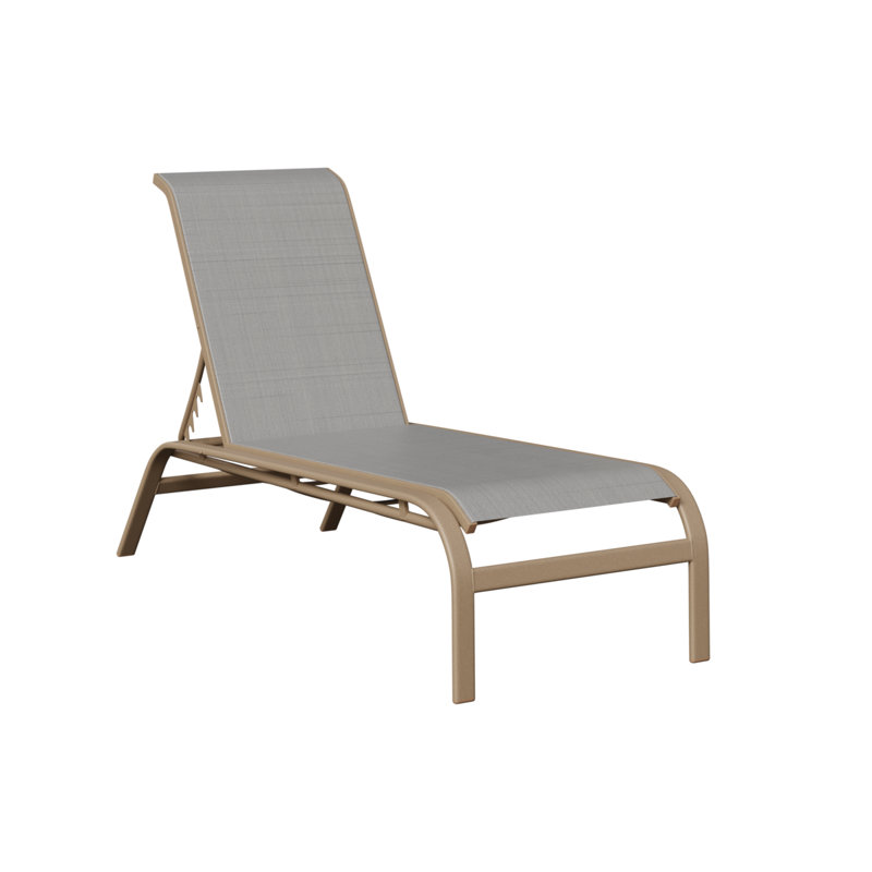 Chaise longue sans accoudoirs Berlin Gardens Murphy, Chêne veiné de bois, Gris foncé