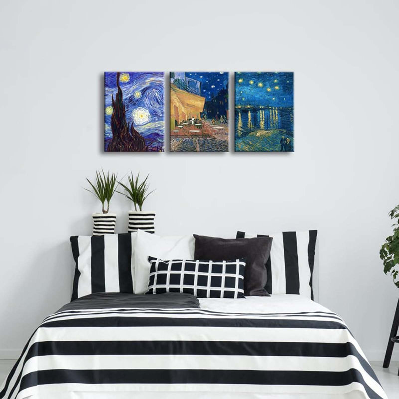 3 Piece Wrapped Canvas Print, 40 cm H x 30 cm W