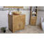Eaton 700 mm Freestanding Single Vanity with Vessel Stone Basin-36939969