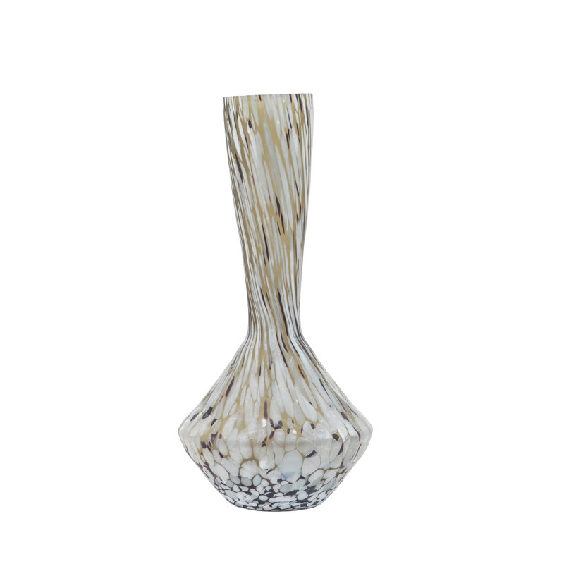 Sayreville Handmade Glass Table Vase, 38 cm H x 19.50 cm W x 19.50 cm D