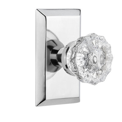Studio Plate with Crystal Door Knob