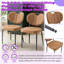 Ensemble de 2 chaises rembourrées de qualité supérieure avec rembourrage en éponge haute résilience-2146421229