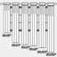 Rideau simple occultant rétro Mid-Century-562466999