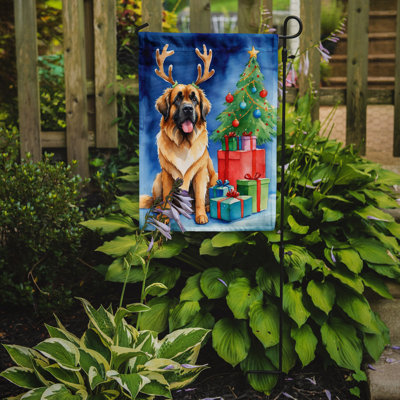 Drapeau de Noël renne de jardin