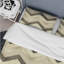 Ensemble de housse de couette moderne ivoire gris à chevrons modernes Bliss II-109155099