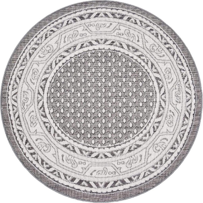 Oriental Indoor Rug, Round 3'7"