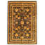 Tapis décoratif en laine noué à la main noué à la main de conception unique en laine 18/20 bleu marine 6 pi x 9 pi 1 po new age paktord