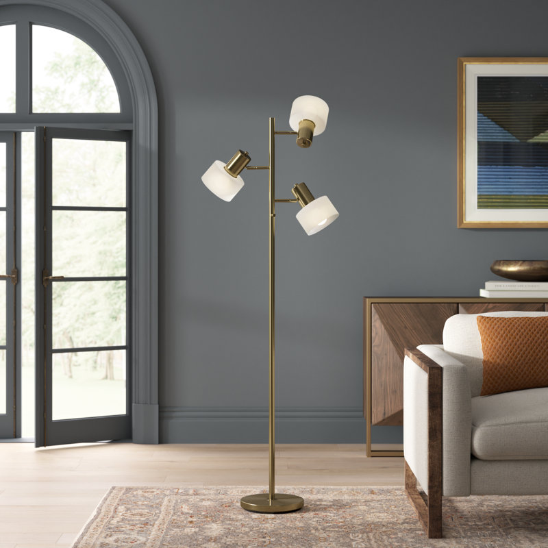 Quintessa 67.5'' Brass Tree Floor Lamp