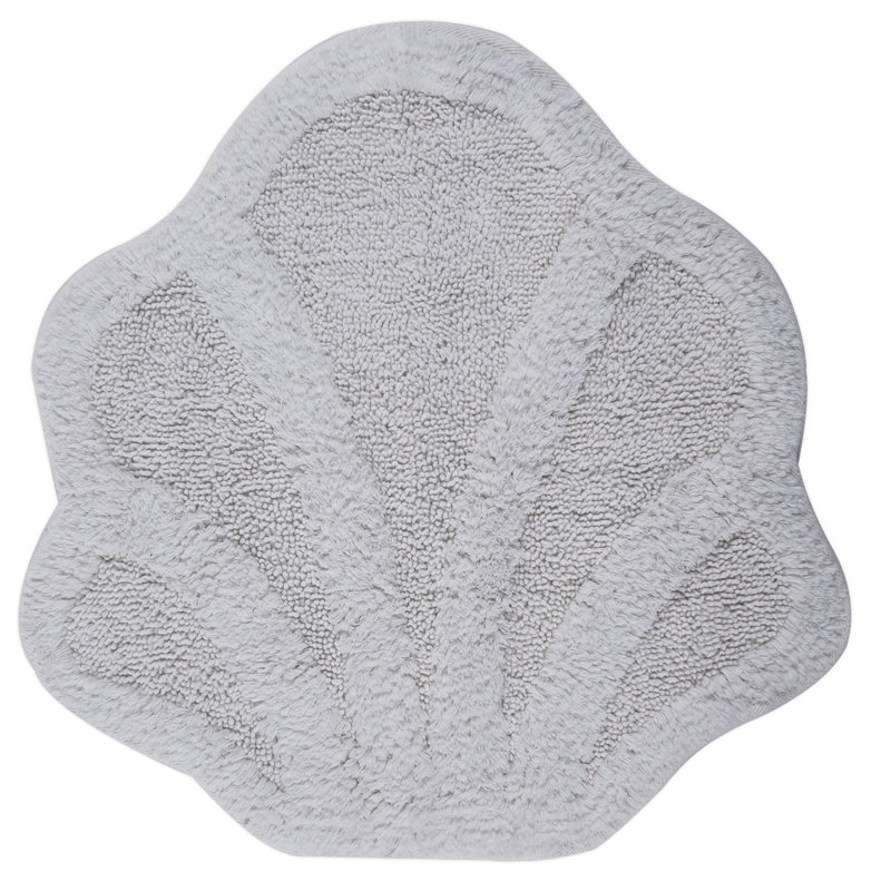 Atkin Cotton Non-Slip Non-Slip Bath Mat, Cream