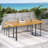 Portland Rectangular Metal Outdoor Dining Table , 72'' in. W 35.5'' in. D