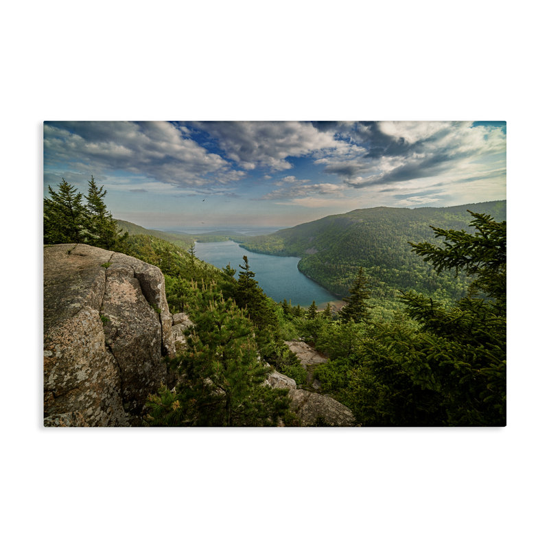 «Lake View Over Mountains» par Rick Berk, H 30 po x l 45 po