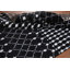 Tapis noir indien fait à la main 5 x 8 po