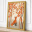 Fox Among Autumn Trees Scandinavian - Wrapped Canvas-2135098003-2135098004