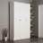 Elegant White Hall Stand, 53.1 x 82.7 x 13.8 inches | 100% Melamine Coated Particle Board, Thickness: 0.7 inches | Traditional Design Perfect for Entryways & Hallways, Durable & Stylish Storage Solution