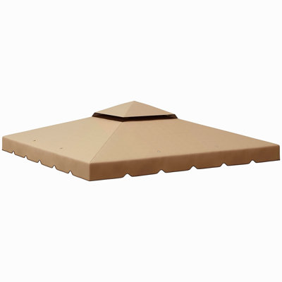 Auvent de remplacement pour abri de jardin de 9,8 pi x 9,8 po Outsunny