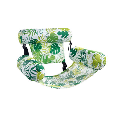 Méridienne gonflable et flottante, conçue pour les adultes, parfaite pour les sorties à la plage et les fêtes à la piscine (vert clair, 1 pièce)