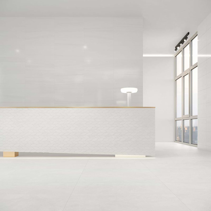 Minera 2x5 Foliage Polished Marble Look Porcelain Mosaic Tile