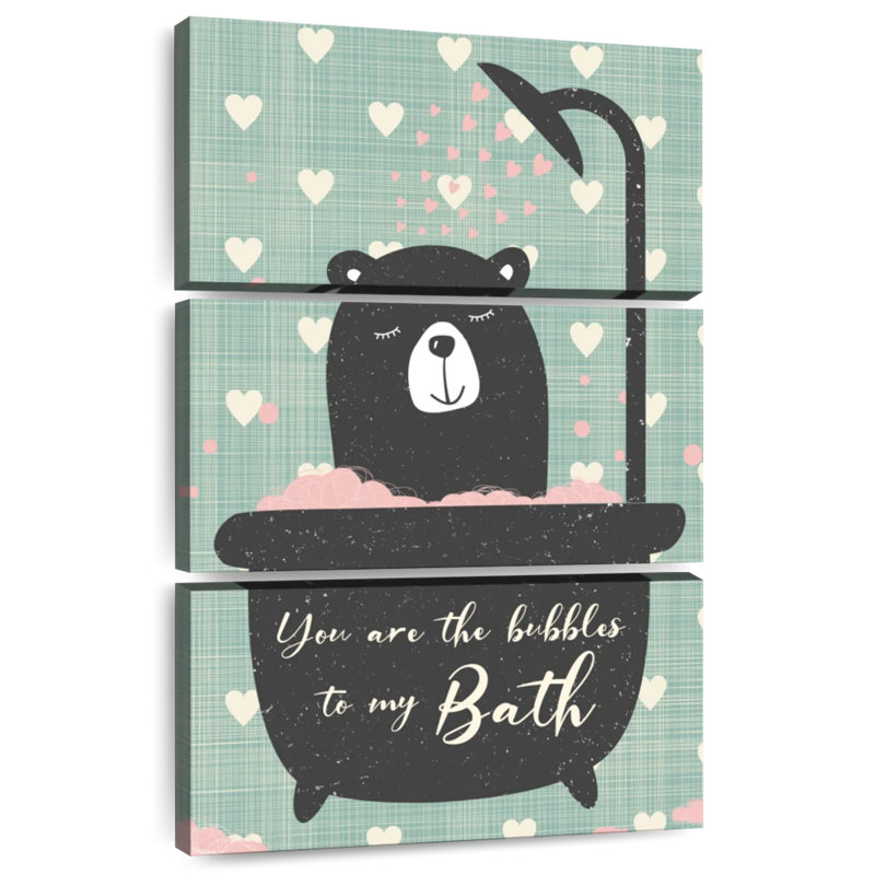 Tergel Bubbles To My Bath Humour Quote, 50" H x 32" W