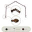 Ensemble de tringle à rideaux simple et quincaillerie pour fenêtre à 4 côtés Judi-32381199-82722361