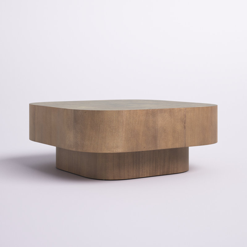 Table basse Bronwood, Bois madré foncé chaud