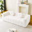 Canapé moderne désossé avec coussins décoratifs circulaires, tissu en polyester à poils longs texturé litchi doux pour la peau, tissu à carreaux-845818242-845818301-845818243